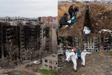 உக்ரைன் நகரில் புடினின் படுகொலைகளை அம்பலப்படுத்திய செயற்கைக்கோள் படங்கள்