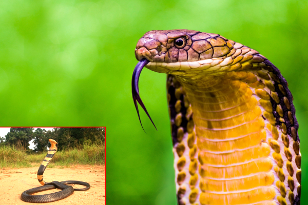 longest king cobra ever, 18-foot king cobra Malaysia, Guinness record venomous snake, king cobra London Zoo WWII, Ophiophagus hannah facts, snake eater genus king cobra, Southeast Asia king cobra, largest venomous snake history