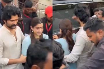 கூட்ட நெரிசலுக்கு நடுவில் சிக்கிய ராஷ்மிகா.. விஜய் தேவரகொண்டா என்ன செய்திருக்கிறார் பாருங்க