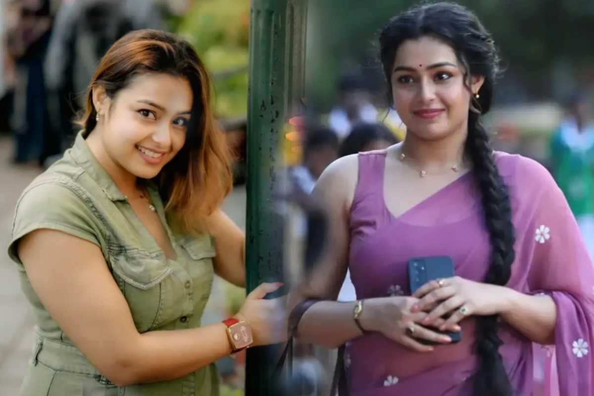 கருப்புநிற டிரான்ஸ்பரண்ட் ஆடையில் கட்டா குஸ்தி 2 மோக்‌ஷா டீச்சர் புகைப்படங்கள்.. | Gatta Kushthi 2 Meenu Mokksha Recent Photoshoot