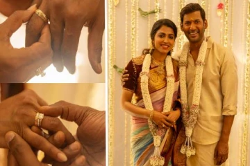 ஒருவழியாக காதலியை கரம் பிடித்த நடிகர் விஷால்- பட்டு வேட்டி சட்டையில் வெளியான படங்கள்