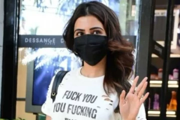 மோசமான வாசகம் பொருந்திய நடிகை சமந்தா அணிந்த டீ-ஷர்ட் விலை எவ்வளவு தெரியுமா?