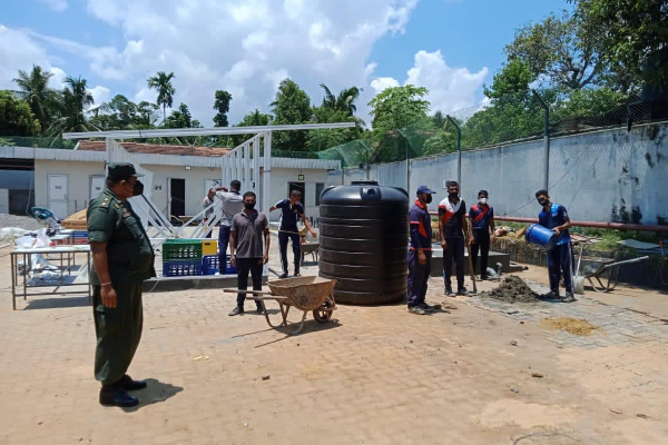 ශ්‍රී ලංකාවේ විශාලතම COVID ප්‍රතිකාර පහසුකම යුද හමුදාව විසින් ඉදිකරන ලදි(VIDEO)/(PHOTOS) | The Biggest Covid Hospitel In Sri Lanka