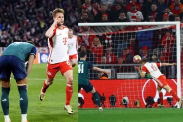 மின்னல் வேகத்தில் பாய்ந்து தலையால் முட்டி கோல்! UEFA அரையிறுதிக்கு முன்னேறிய Bayern Munich