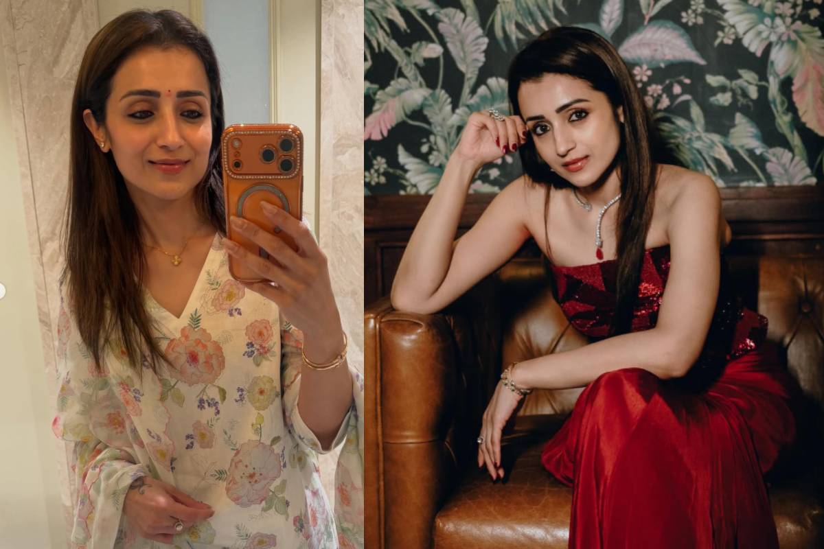 கோல்டன் சேலையில் மயக்கும் 43 வயதான நடிகை திரிஷா.. | Golden Saree Trisha Cute Look Photoshoot கோல்டன் சேலையில் மயக்கும் 43 வயதான நடிகை திரிஷா.. | Golden Saree Trisha Cute Look Photoshoot