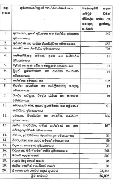 රාජ්‍ය සේවයට එන්න බලාගන ඉන්න ඔයාට සුබ ආරංචියක් | Public Service To Get 26 095 New Recruits