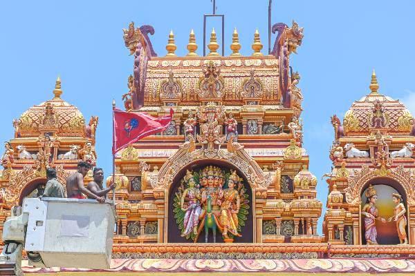 நல்லூர் வரவேற்பு வளைவில் பறக்கும் சேவல் கொடி (படங்கள்) | Rooster Flag At Nallur Welcome Ramp