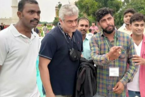 தாஜ் மஹாலில் நடிகர் அஜித் - ரசிகர்கள் உற்சாகம் | Tajmahal Agra Actor Ajith Photo Viral