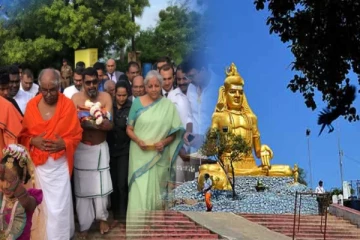 திருக்கோணேஸ்வர ஆலயத்தில் இந்திய நிதியமைச்சர் வழிபாடு