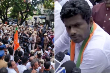 திடீரென தர்ணாவில் ஈடுபட்ட பாஜகவினர்....அண்ணமாலை உட்பட 800 பேர் மீது வழக்குப்பதிவு..!!