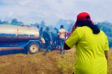 ஆனவிந்தாவ சரணாலயத்தில் காட்டுத் தீ! கட்டுப்படுத்தத் தீவிர நடவடிக்கை