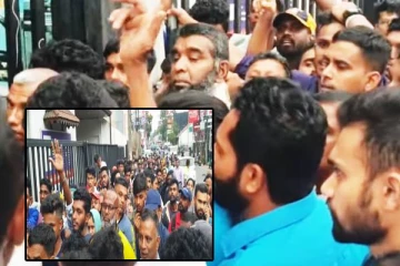 கண்டி குடிவரவு குடியகழ்வு திணைக்கள அலுவலகத்திற்கு முன்பாக பதற்றம்