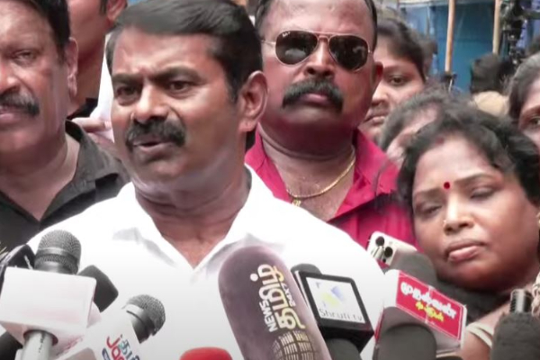 தூய்மை பணியாளர்கள் போராட்டம் சீமான்
