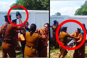 மட்டக்களப்பில் போராட்டத்தில் ஈடுபட்ட பெண்களை காட்டுமிராண்டித்தனமாக தாக்கிய பொலிஸார் (Video)