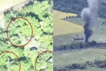 ரஷ்ய கவச வாகனங்களை குறிவைத்து துவம்சம் செய்த உக்ரைன் பீரங்கிகள்! முழு வீடியோ காட்சி