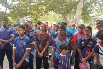 யாழில் உள்ளக விளையாட்டரங்கு வேண்டுமென போராட்டம்