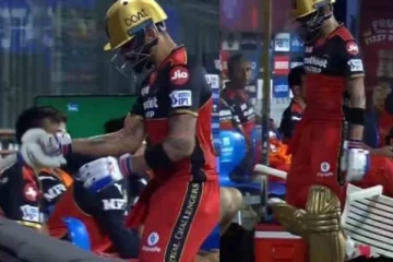 தேவையான நேரத்தில் அவுட்டாகிவிட்டேன்! கடும் கோபத்தில் பேட்டால் சேரை அடித்த கோஹ்லியின் வீடியோ