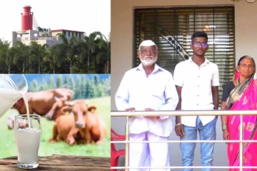 பசும்பால் விற்று கோடிகளில் பங்களா கட்டிய விவசாயி!