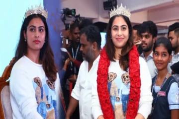 Viral video: பள்ளி மாணவிகளுடன் உட்சாகமாக நடனமாடிய ஒலிம்பிக் நாயகி