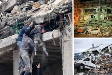 துருக்கி - சிரியா நிலநடுக்கத்தில் பலியானவர்களின் எண்ணிக்கை உயர்வு! குவியும் சடலங்கள்