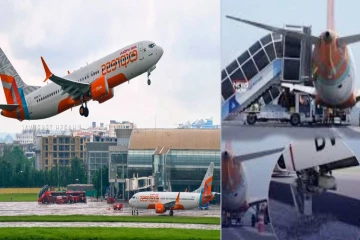 தரையிறங்கும் போது திடீரென விபத்தில் சிக்கிய ஏர் இந்தியா விமானம்! பதற்றத்தில் பயணிகள்