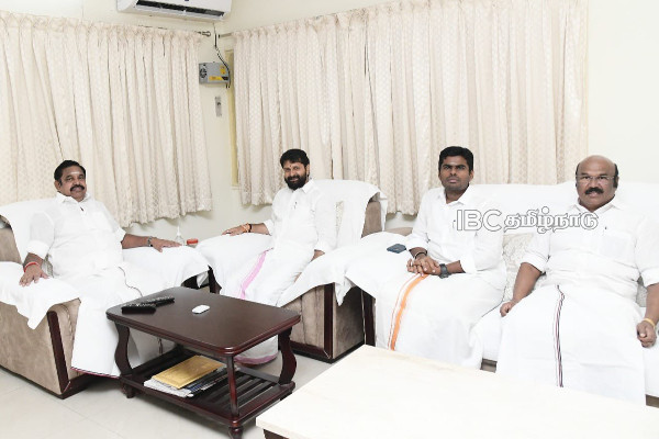 Annamalai meeting with Edappadi Palaniswami Annamalai meeting with Edappadi Palaniswami