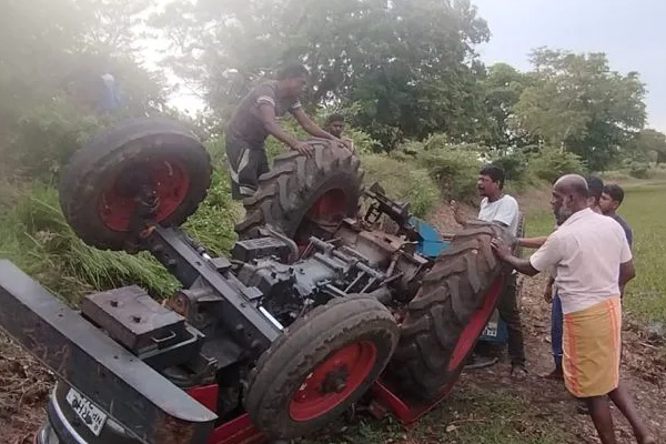 உழவியந்திரம் குடைசாய்ந்ததில் 15 வயது சிறுவன் உயிரிழப்பு | Accident Today In Vavuniya 15 Year Old Boy Killed