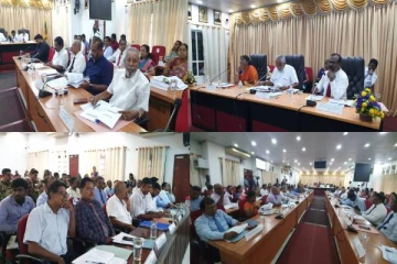 அதிகாரிகள் மீது சீறிப் பாய்ந்த வடக்கு ஆளுநர் (படங்கள்)