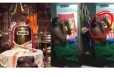 கோவில் கருவறையில் அமர்ந்து அருந்திய பூசாரி - வீடியோவில் பதிவான அதிர்ச்சி காட்சிகள்!