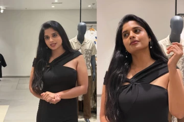 சீரியல் நடிகை சத்யா தேவராஜன் கருப்பு நிற ட்ரெண்டி உடையில் போட்டோஷூட்