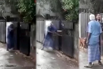 கொழும்பில் நடுவீதியில் வைத்து வயோதிப தந்தையை கொடூரமாக தாக்கிய மகள்