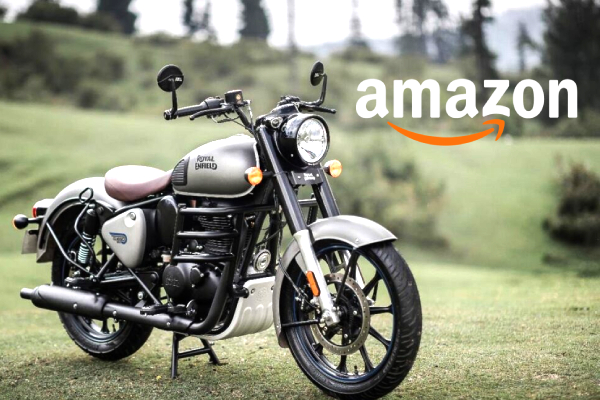 Royal Enfield in Amazon, buy Royal Enfield online, Classic 350, Bullet 350, Hunter 350, Royal Enfield in Flipkart, Amazon motorcycle delivery India