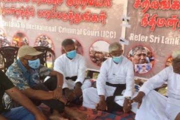 யாழில் 11 ஆவது நாளாக தொடர்கிறது உணவுத் தவிர்ப்பு போராட்டம்