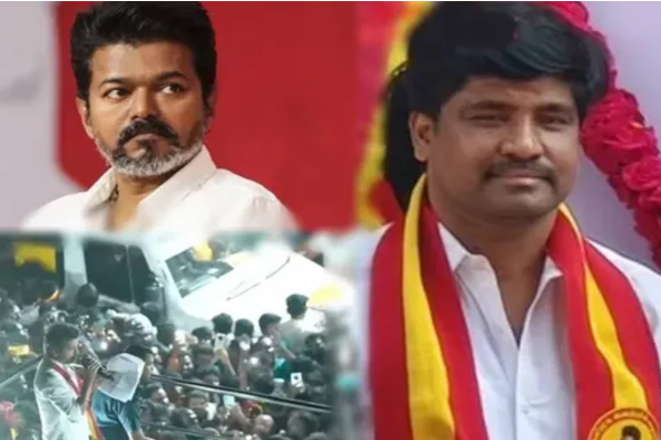 தமிழக வெற்றிக் கழகத்தின் மாவட்டச் செயலாளர் கைது | Tamil Nadu Victory Party Distri Secretary Arrested
