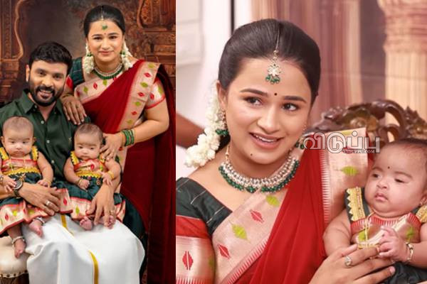 சினேகன்-கன்னிகாவின் மகள்களை காண ஓடோடி வந்த பிரபல நடிகை.. அழகிய வீடியோ | Actress Came To Visit Snehan Kids