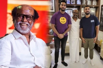 ரஜினிகாந்தை நேரில் சந்தித்த வெங்கடேஷ் ஐயர் - வருண் சக்கரவர்த்தி : வைரலாகும் புகைப்படம்