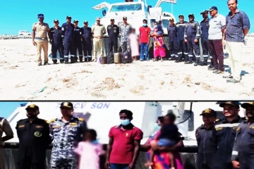 இலங்கையிலிருந்து சென்ற நான்கு பேர் அகதிகளாக தமிழகத்தில் தஞ்சம்