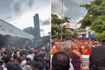 சற்று முன்னர் கொழும்பில் ஆரம்பமான பாரிய பேரணி