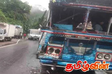 பேருந்து மற்றும் லொறி மோதி விபத்து - 20 பேர் வைத்தியசாலையில் அனுமதி