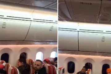 உள்ளே கொட்டிய மழை..!! ஆனா பஸ்'ல இல்ல விமானத்தில் !! நம்பலனா வீடியோ பாருங்க