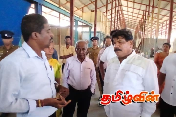 அமைச்சர் சந்திரசேகரன் கல்மடுநகர் பகுதி மற்றும் கல்மடு குளம் ரங்கன் குடியிருப்பு பகுதிகளுக்கு விஜயம்