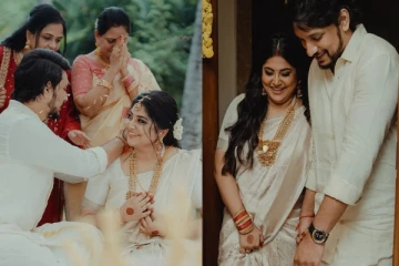 கழுத்தில் மஞ்சள் தாலி ஏறியவுடன்.. கௌதம் கார்த்திக்- மஞ்சிமா மோகன் திருமண புகைப்படங்கள்