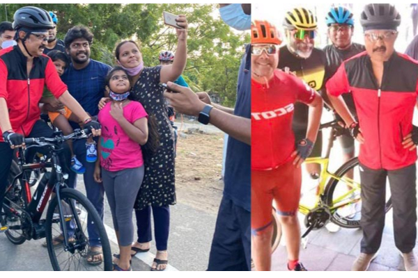 முக ஸ்டாலின் ஓட்டி வந்த சைக்கிளின் விலை என்ன தெரியுமா? | Mkstalin Rides Cycle To Mahabalipuram