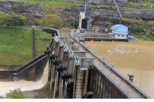 மேல் கொத்மலை நீர்த்தேக்கத்தின் வான் கதவு திறப்பு | Opening Of Kotmale Reservoir