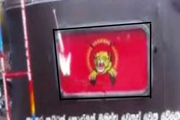 தென்னிலங்கையில் விடுதலைப் புலிகளின் இலச்சினை; சாரதி கைது!