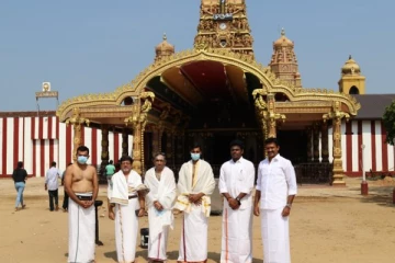 யாழ் நல்லூரானை தரிசித்தார் பாஜக அண்ணாமலை