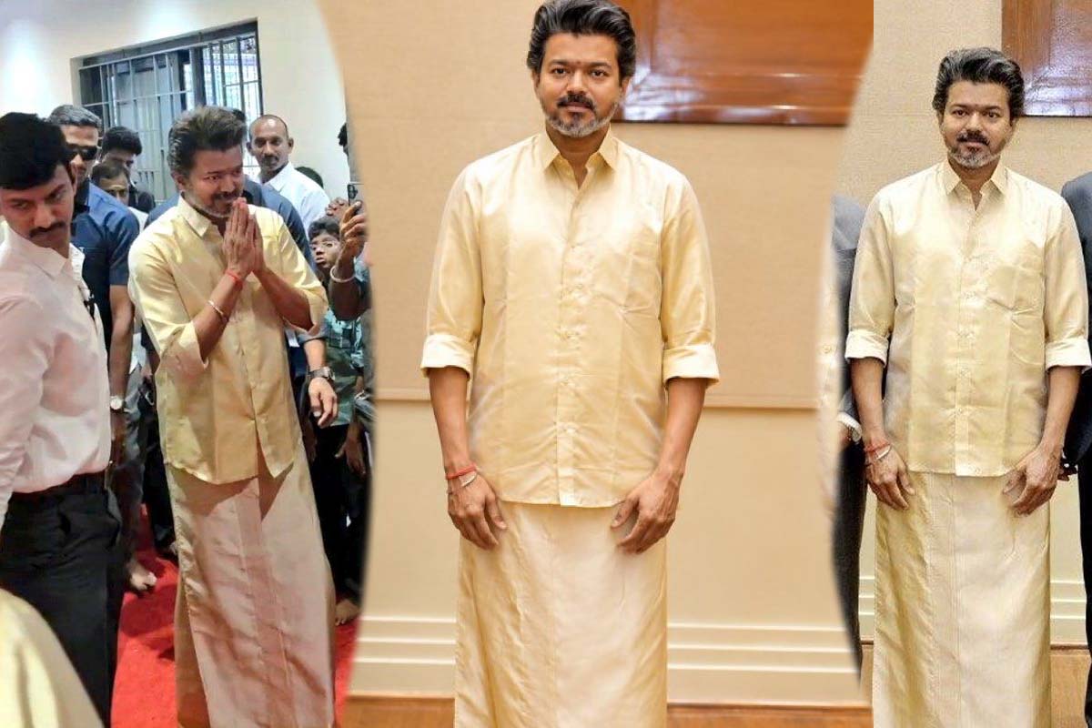 பட்டு வேட்டி சட்டையுடன் தலைமை செயலகத்தில் முதல்வர் விஜய்... திடீர் மாற்றத்திற்கு காரணம் என்ன? | Cm Vijay Change His Dress Code Silk Veshti Reason