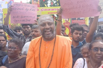 அமைச்சர் சந்திரசேகர் பட்டப்பகலில் பொய் கூறுகிறார்; வேலன் சுவாமிகள் கடும் சினம்