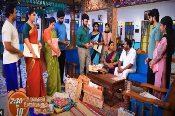 சம்பளம் வந்ததும் ஆசையாக அனைவருக்கும் பரிசு வாங்கி வந்த செந்தில், ஆனால் பாண்டியன்?... பாண்டியன் ஸ்டோர்ஸ் புரொமோ