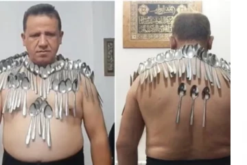 இப்படியும் ஒரு சாதனை..ஒட்டல ஆனாலும் கீழ விழல..ஸ்பூனை வைத்து கலக்கும் ஈரான் நபர்!!